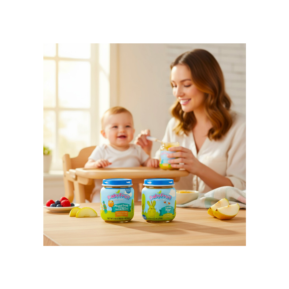 Compotas de pera y frutas mixtas Baby Fruit (24 x 113 g / 4 oz) - Miniatura 4