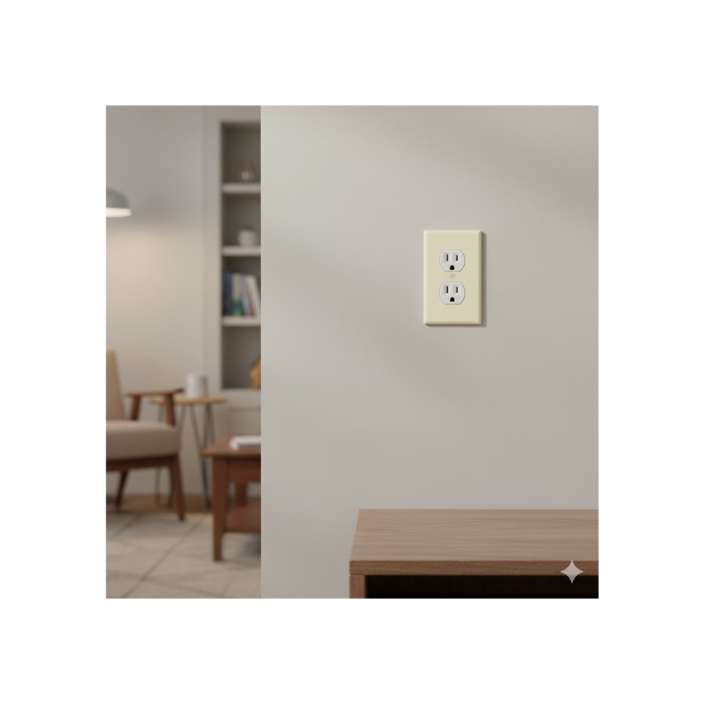 Tapa para tomacorriente e interruptor doble Troen - Miniatura 4