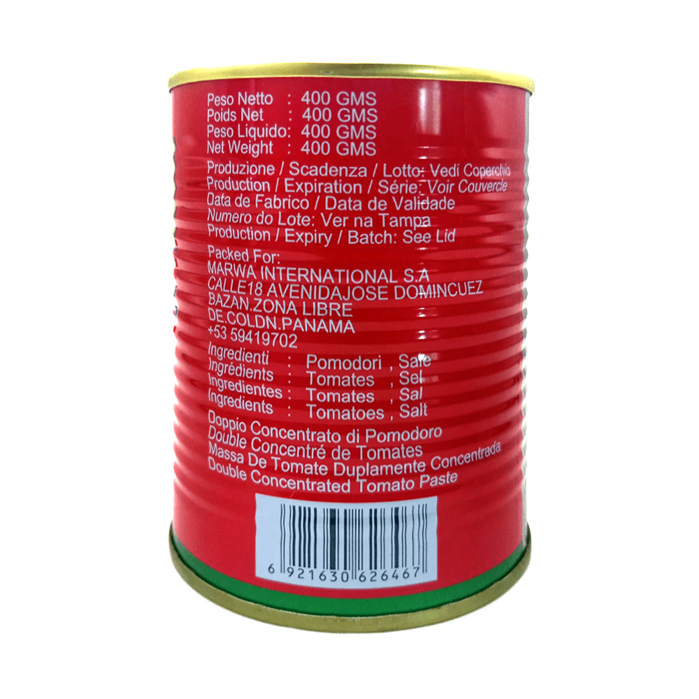 Pasta de tomate Marwa (4 x 400 g / 14.1 oz) - Miniatura 3