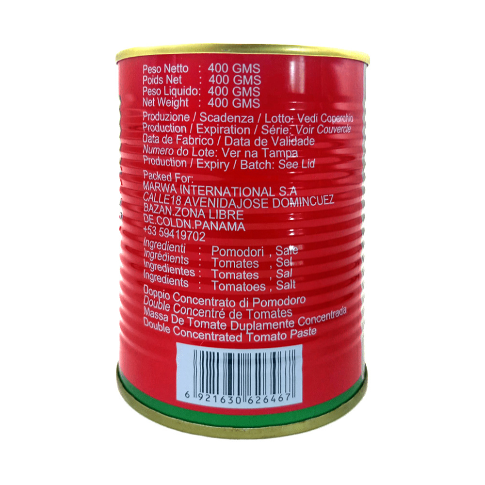 Pasta de tomate Marwa (24 x 400 g / 14.1 oz) - Miniatura 3