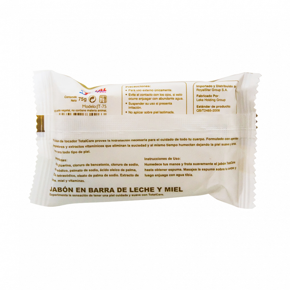 Jabón de tocador de leche y miel Total Care (75 g / 2.64 oz) - Miniatura 3