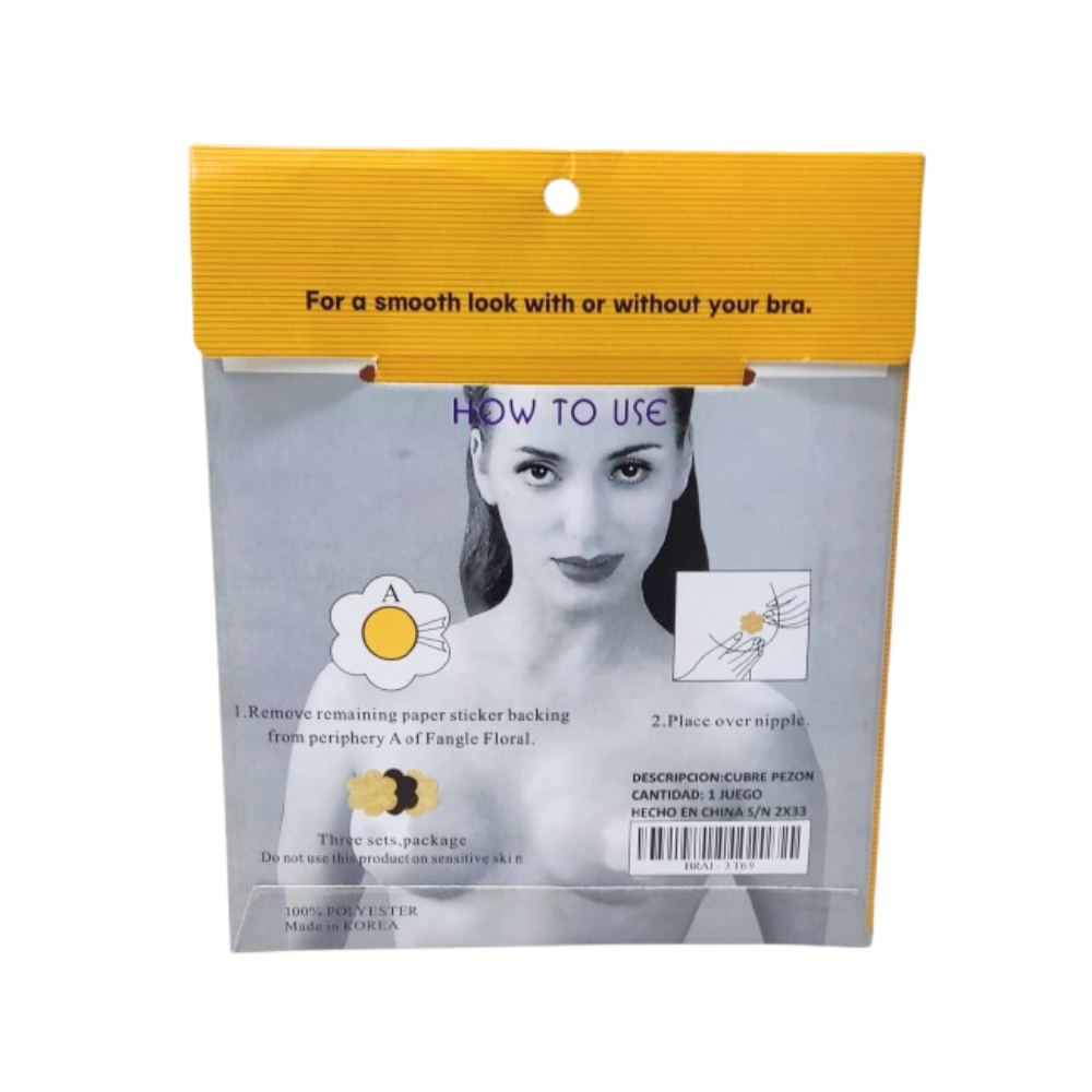 Cubiertas de pezón Fangle Floral (3 U) - Miniatura 3