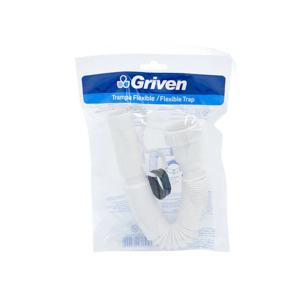 Trampa sifa - sifón - flexible extensible sin válvula 1-1/2" - 1-1/4" Griven - Miniatura 4