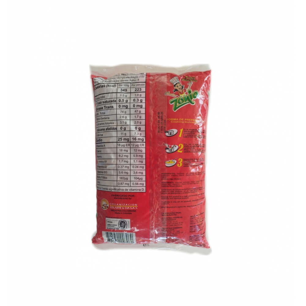 Pasta de coditos Zonia (500 g / 1.10 lb) - Miniatura 3