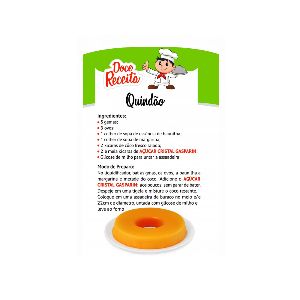 Azúcar blanca granulada Gasparin (1 kg / 2.2 lb) - Miniatura 3