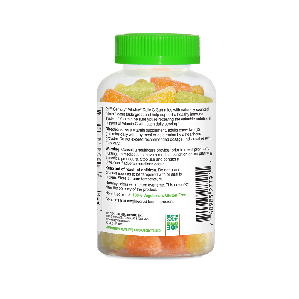 VitaJoy. Daily C gomitas cítricas 250 mg 21st Century (60 gomitas) - Miniatura 2