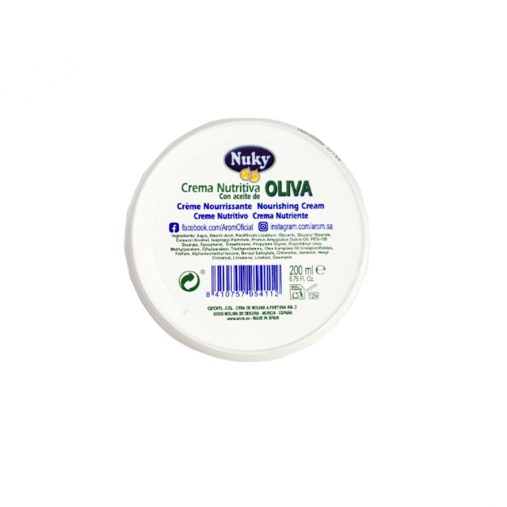 Crema nutritiva con aceite de oliva Nuky (200 ml) - Miniatura 3