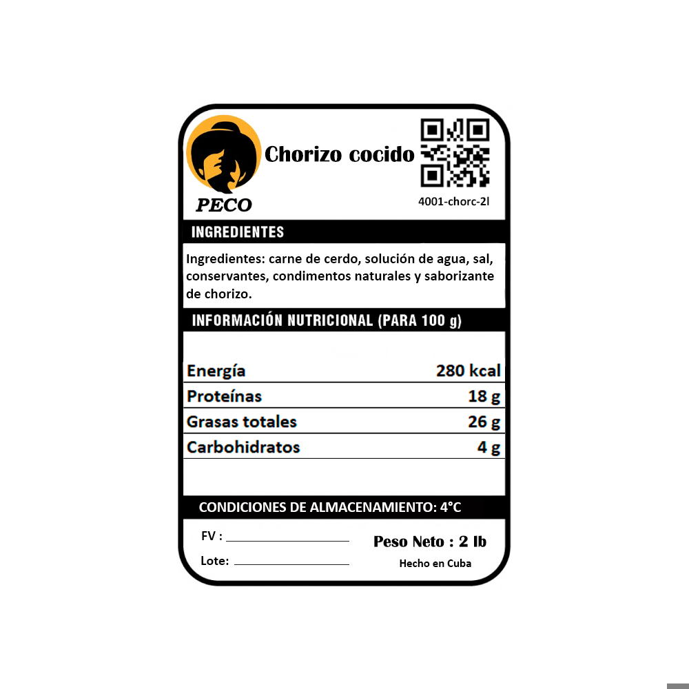 Chorizo cocido Peco (907 g / 2 lb) - Miniatura 3
