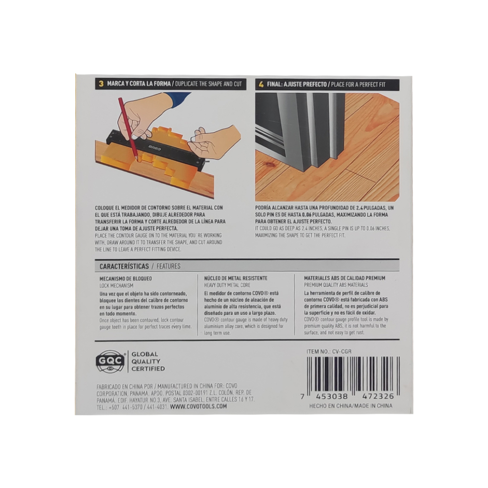 Medidor - copiador - de contorno 10'' Covo - Miniatura 4