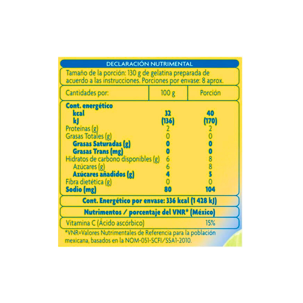 Polvo para preparar gelatina sabor limón Pronto (84 g / 2.9 oz) - Miniatura 4