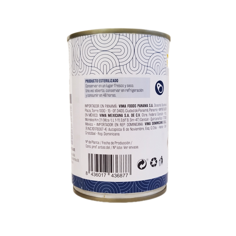 Troncho de pescado en aceite vegetal Vima Foods (425 g / 15 oz) - Miniatura 2