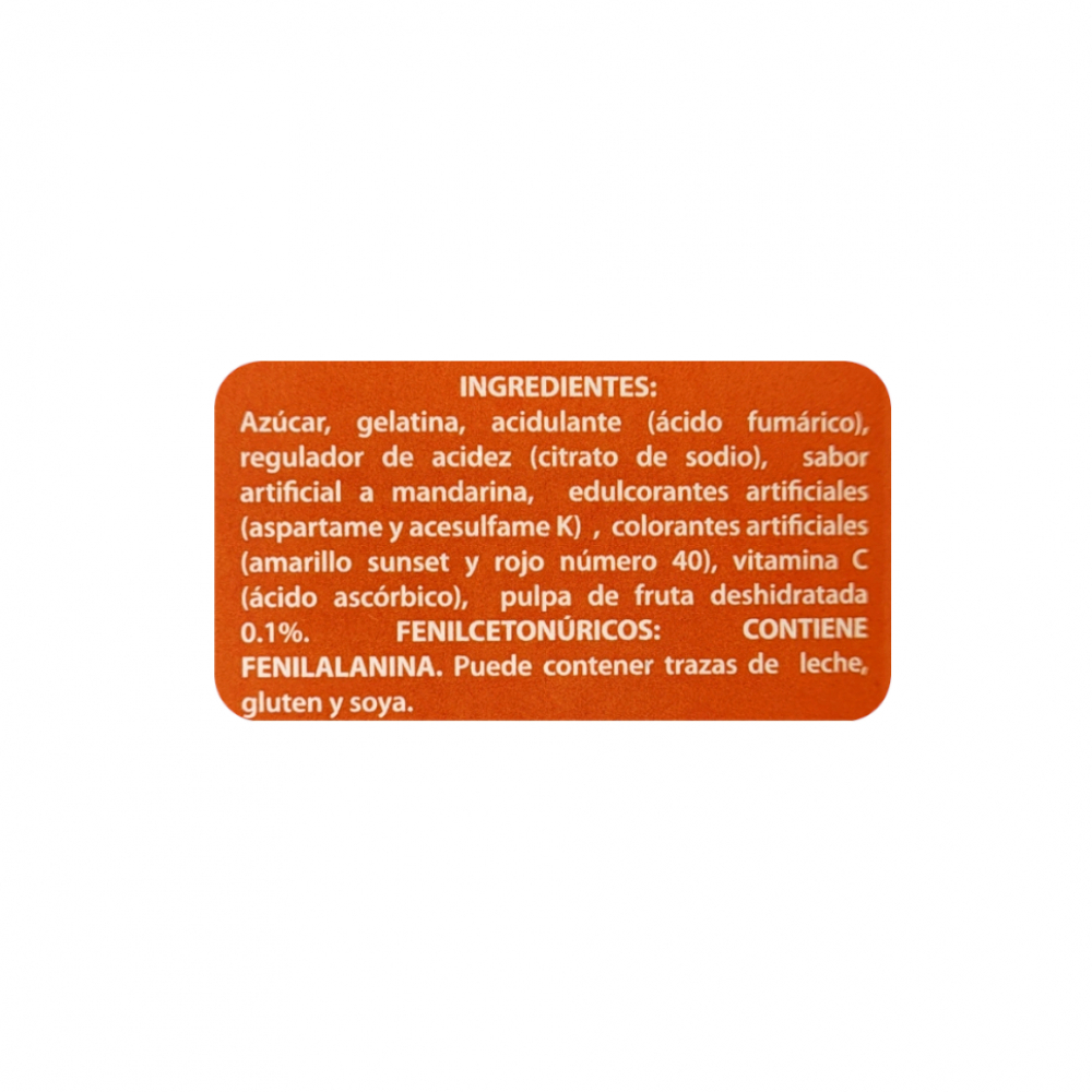 Gelatina sabor a mandarina Boom (40 g / 1.4 oz) - Miniatura 2