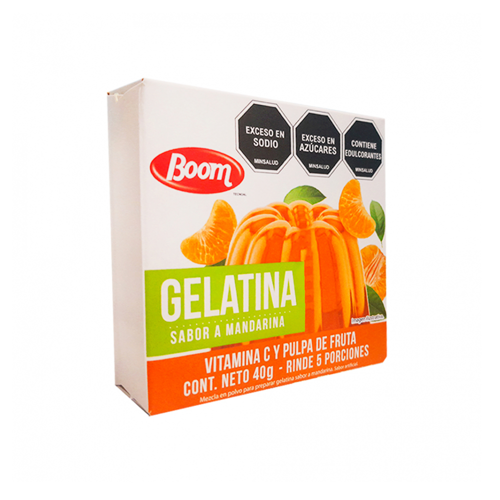 Gelatina sabor a mandarina Boom (40 g / 1.4 oz) - Miniatura 3