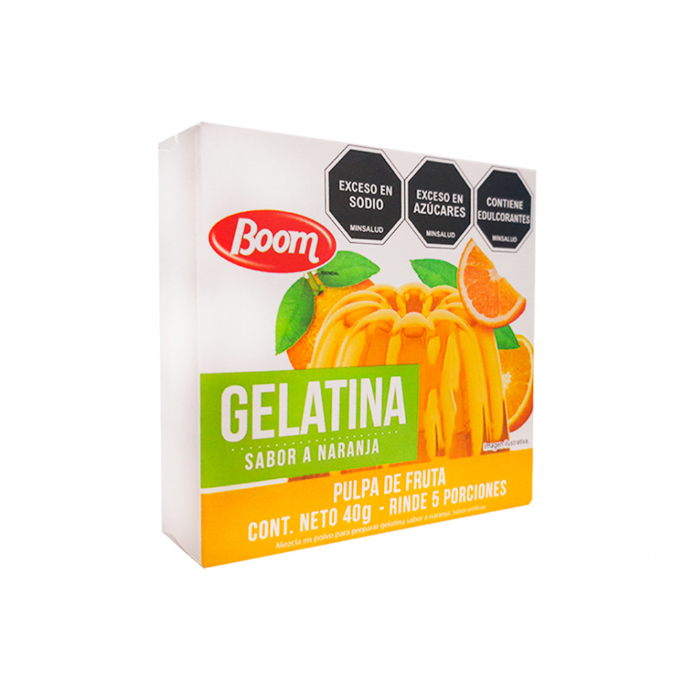 Gelatina sabor Naranja Boom (40 g / 1.41 oz) - Miniatura 2