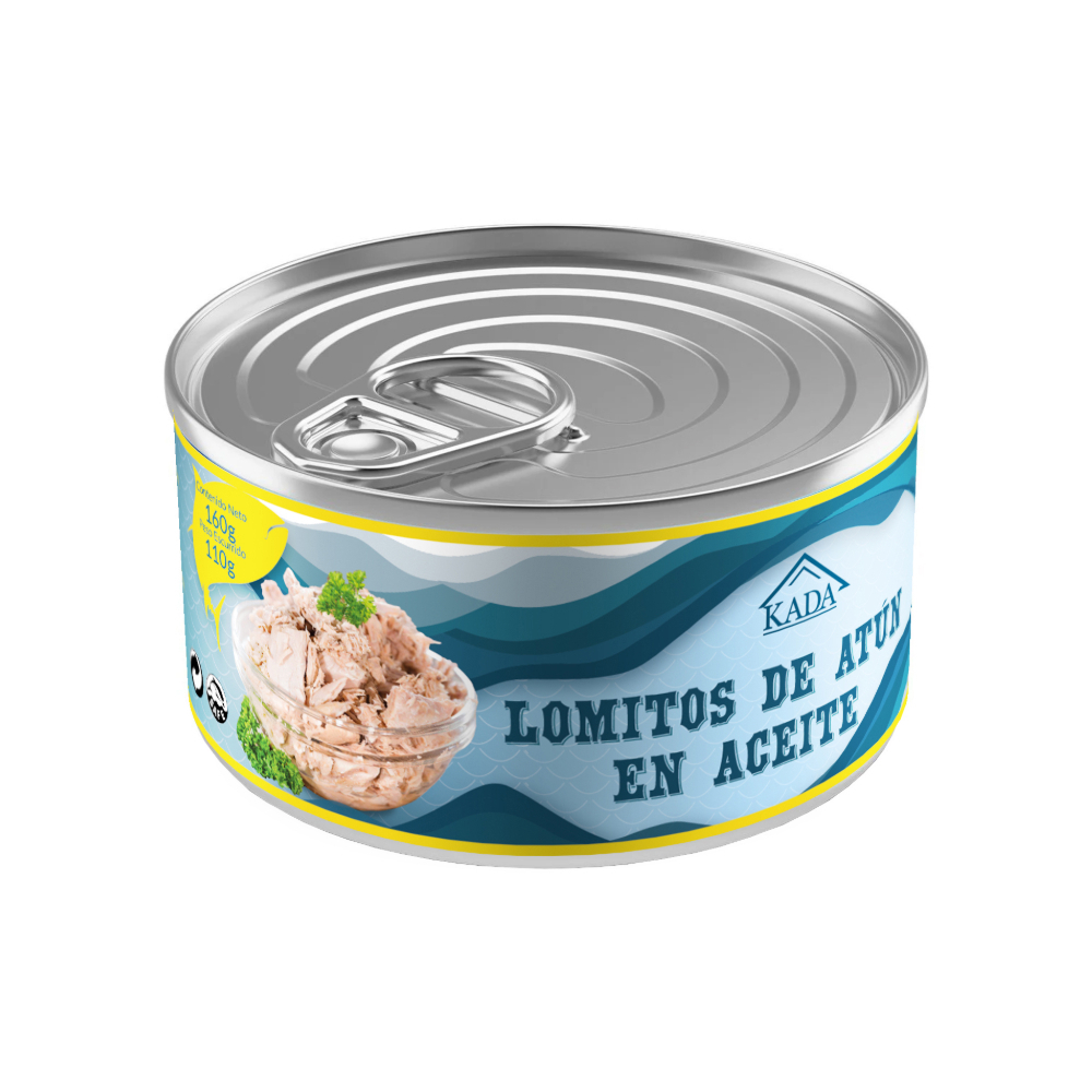 Atún en lomitos en aceite vegetal Kada (3 x 160 g / 5.6 oz) - Miniatura 2