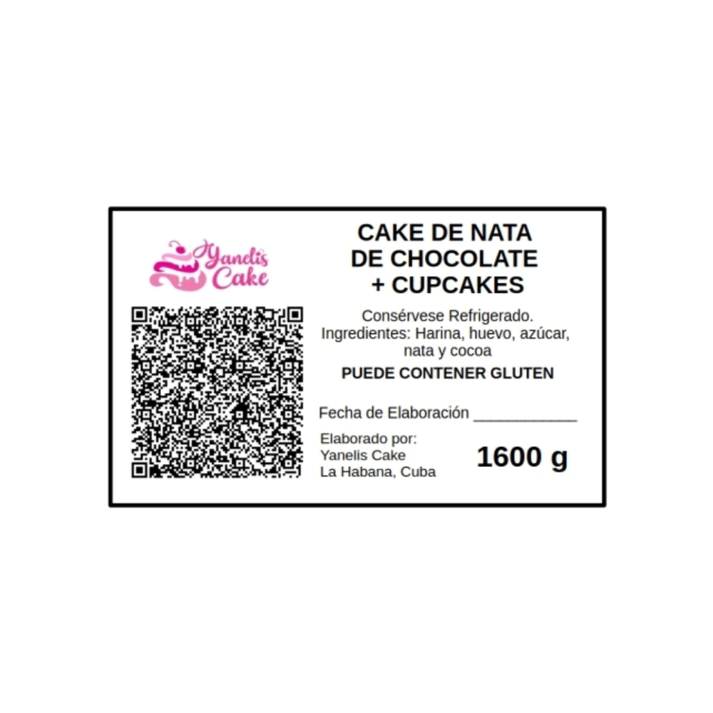 Cake de nata de chocolate (6 comensales) + cupcakes - Miniatura 2