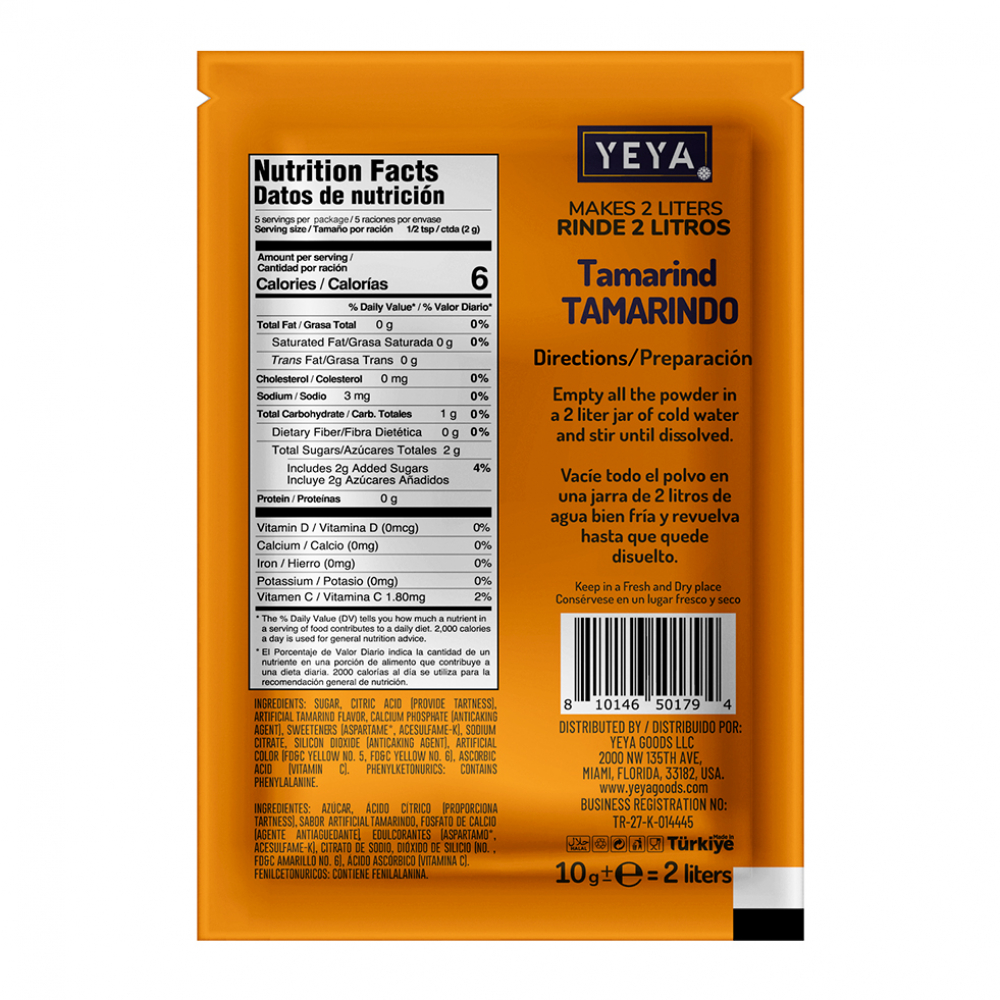 Refresco instantáneo sabor tamarindo Yeya (624 x 10 g) - Miniatura 3