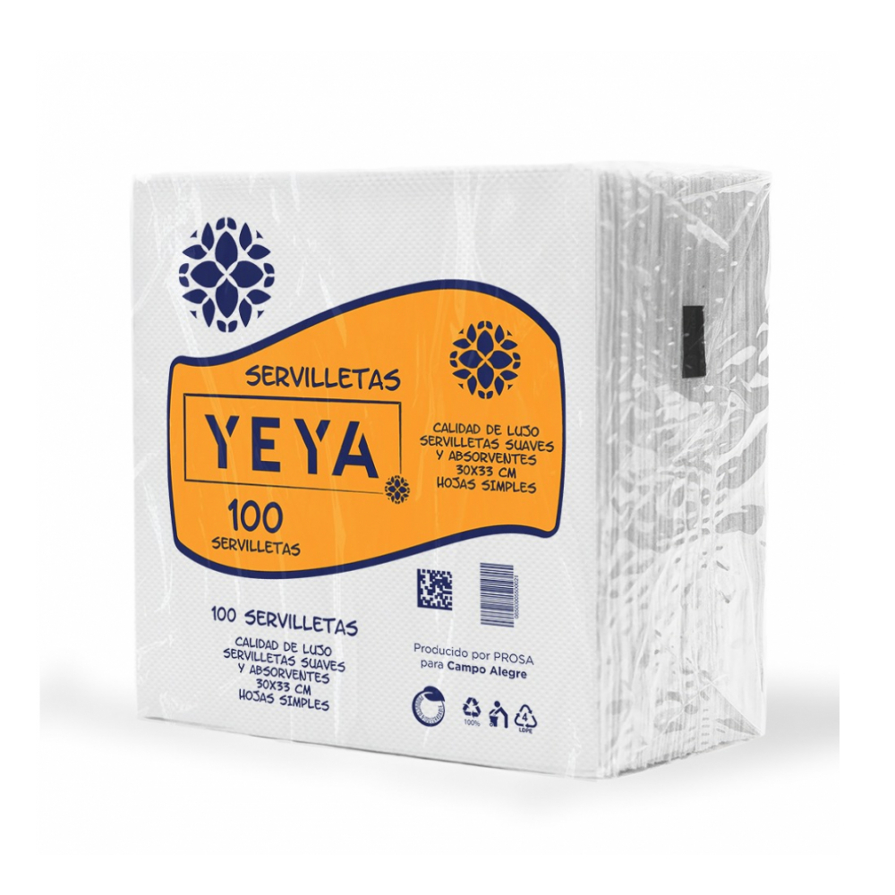 Servilletas Yeya (100 U) - Imagen principal