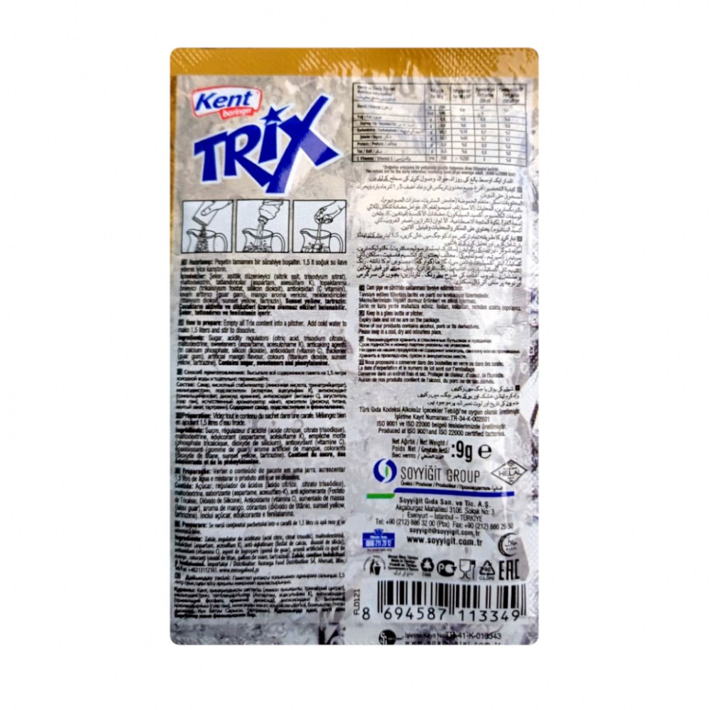 Refresco en polvo sabor naranja Trix (9 g) - Miniatura 2