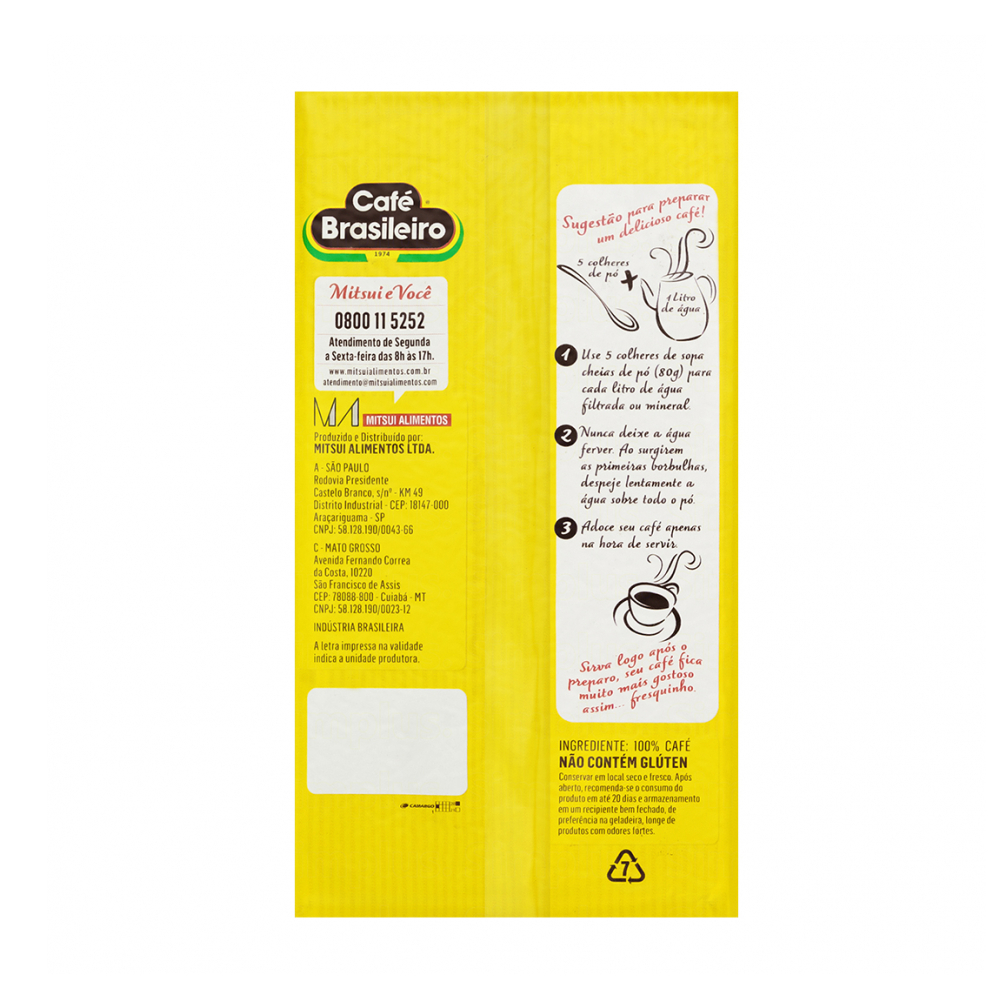 Café tradicional Brasileiro (500 g / 1.1 lb) - Miniatura 3