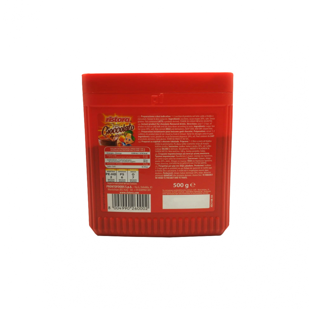 Chocolate en polvo Ristora (500 g / 1.1 lb) - Miniatura 2