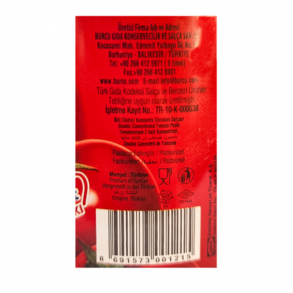 Pasta de tomate Burcu (3 x 200 g / 7.05 oz) - Miniatura 3