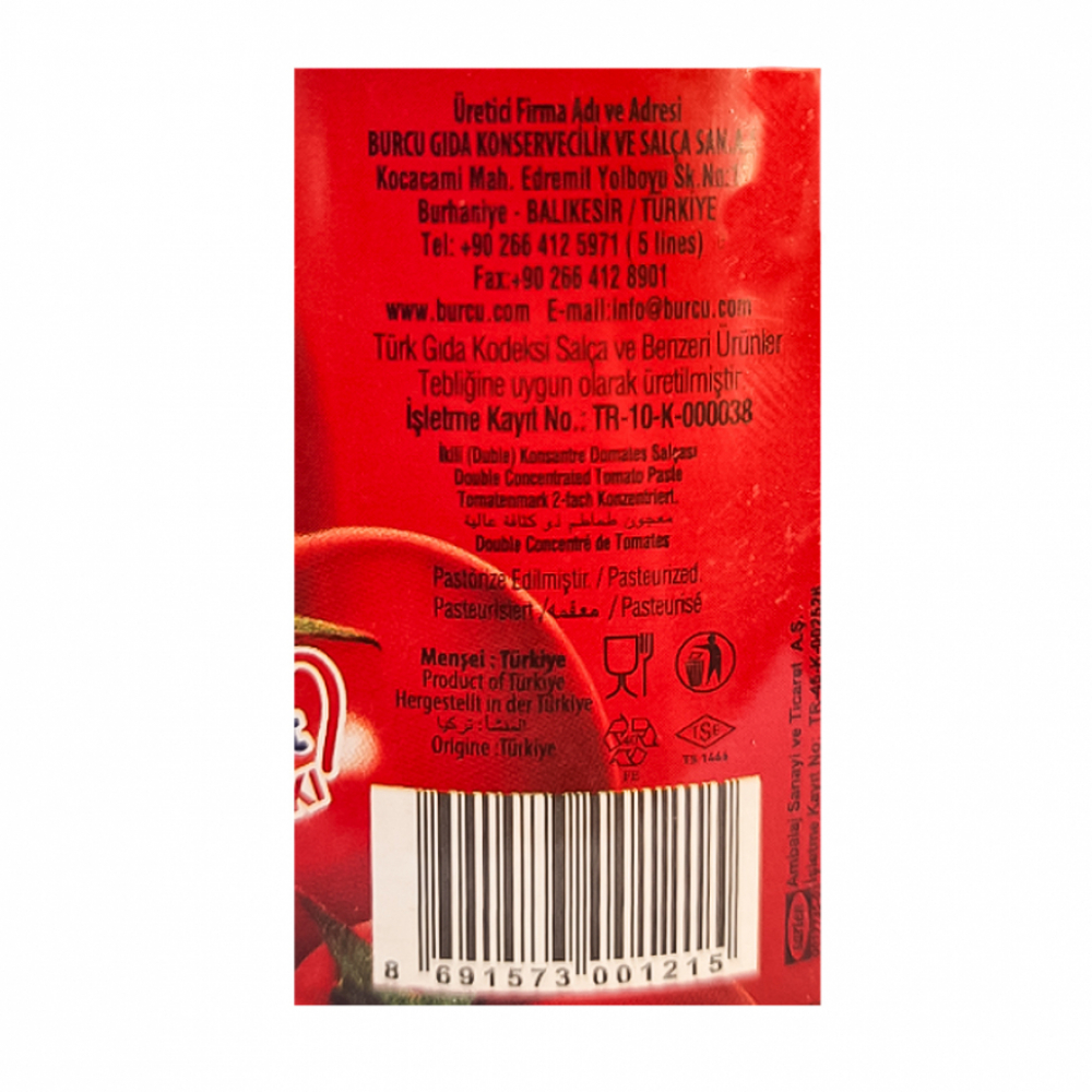 Pasta de tomate Burcu (4 x 200 g / 7.05 oz) - Miniatura 3