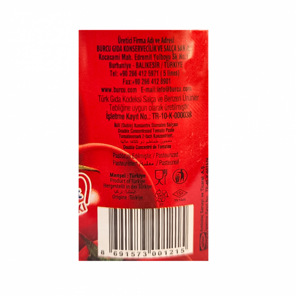 Pasta de tomate Burcu (5 x 200 g / 7.05 oz) - Miniatura 3