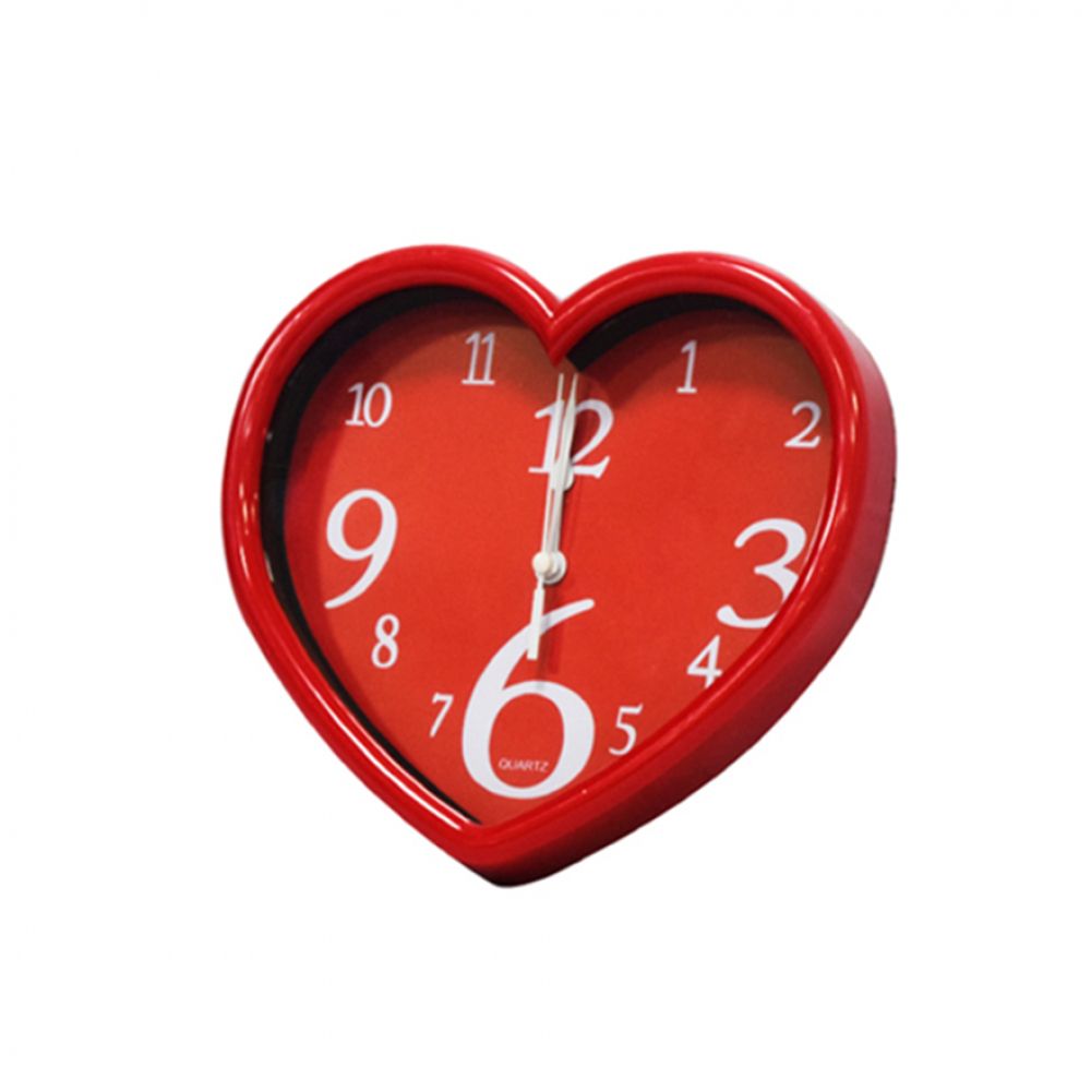 Reloj decorativo de pared en forma de corazón 21 cm Yanda - Imagen 1