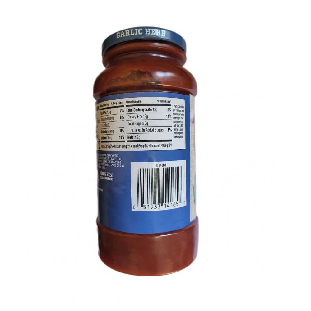 Salsa para pasta con ajo y hierbas Mantia's (680 g / 1 lb) - Miniatura 3