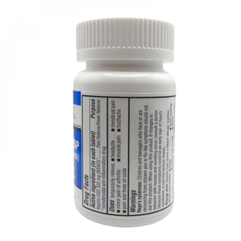 Aspirina. Ácido acetilsalicílico 325 mg Reliable-1 (100 tabletas) - Miniatura 2