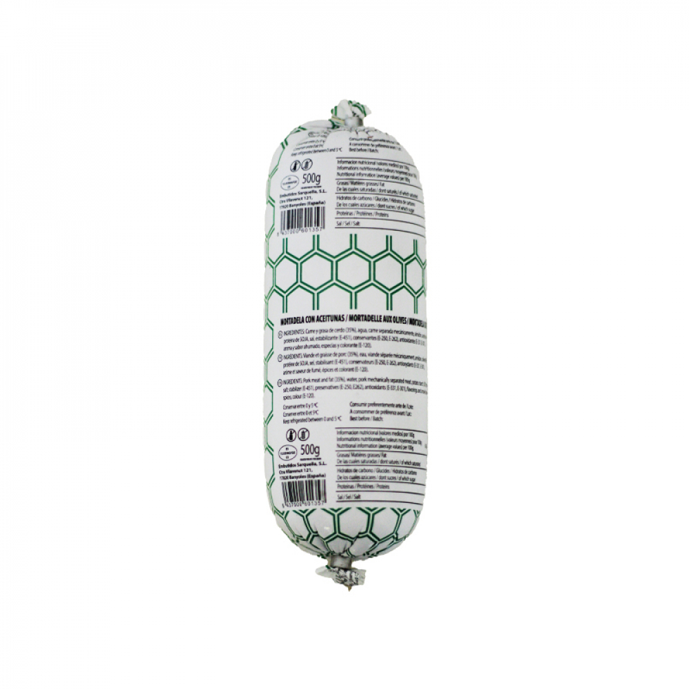 Mortadela con aceitunas Sarquella (500 g / 1.10 lb) - Miniatura 4