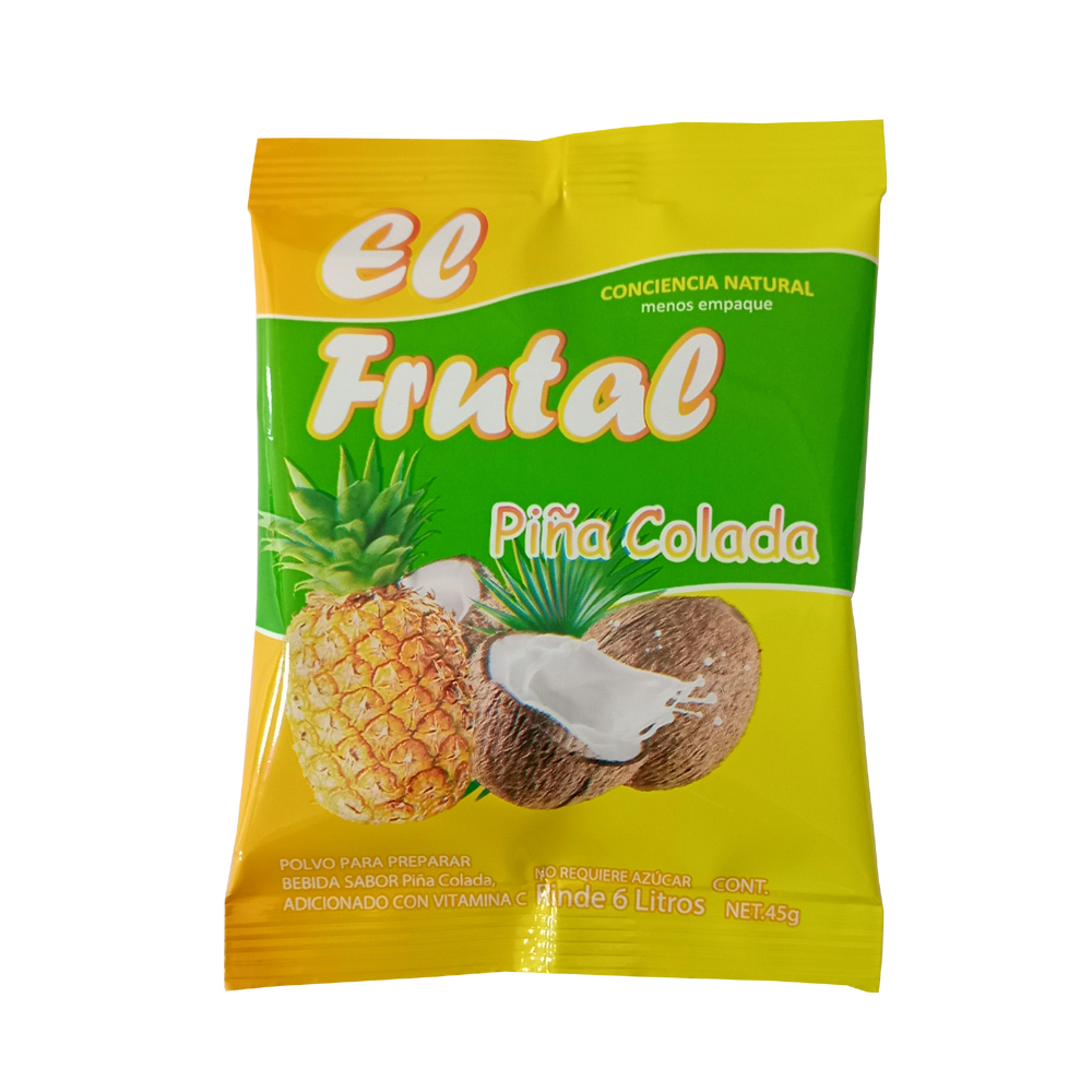 CompreMarket - Refresco instantáneo sabor piña colada El Frutal (45 g ...