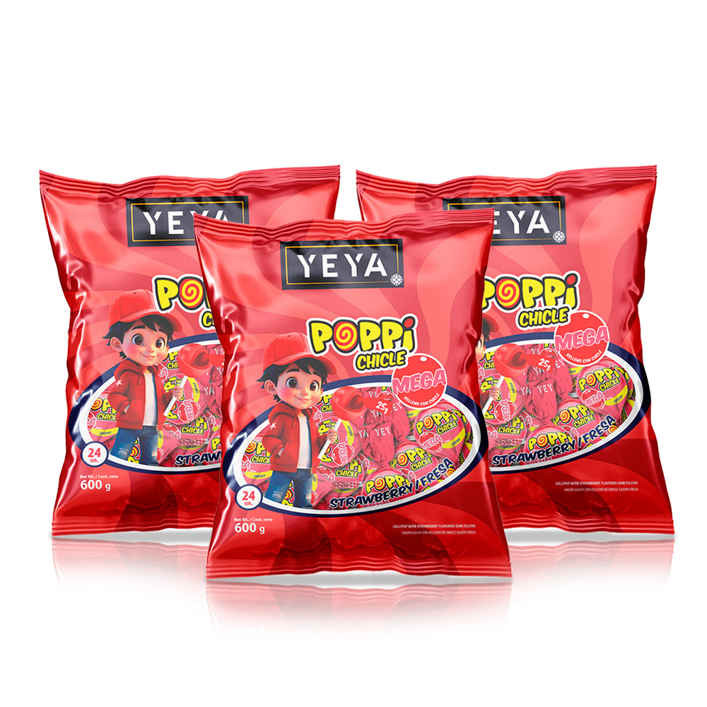 Chupa Chupas Con Relleno De Chicle Sabor Fresa Yeya 3 X 600 G 1 32 chupa-chupas-con-relleno-de-chicle-sabor-fresa-yeya-3-x-600-g-1-32