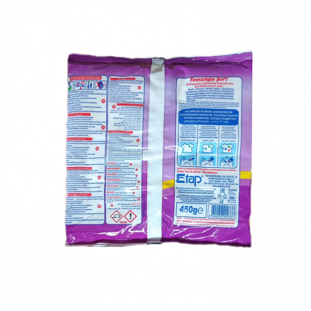 Detergente en polvo aroma color Sef (450 g / 15.87 oz) - Miniatura 3