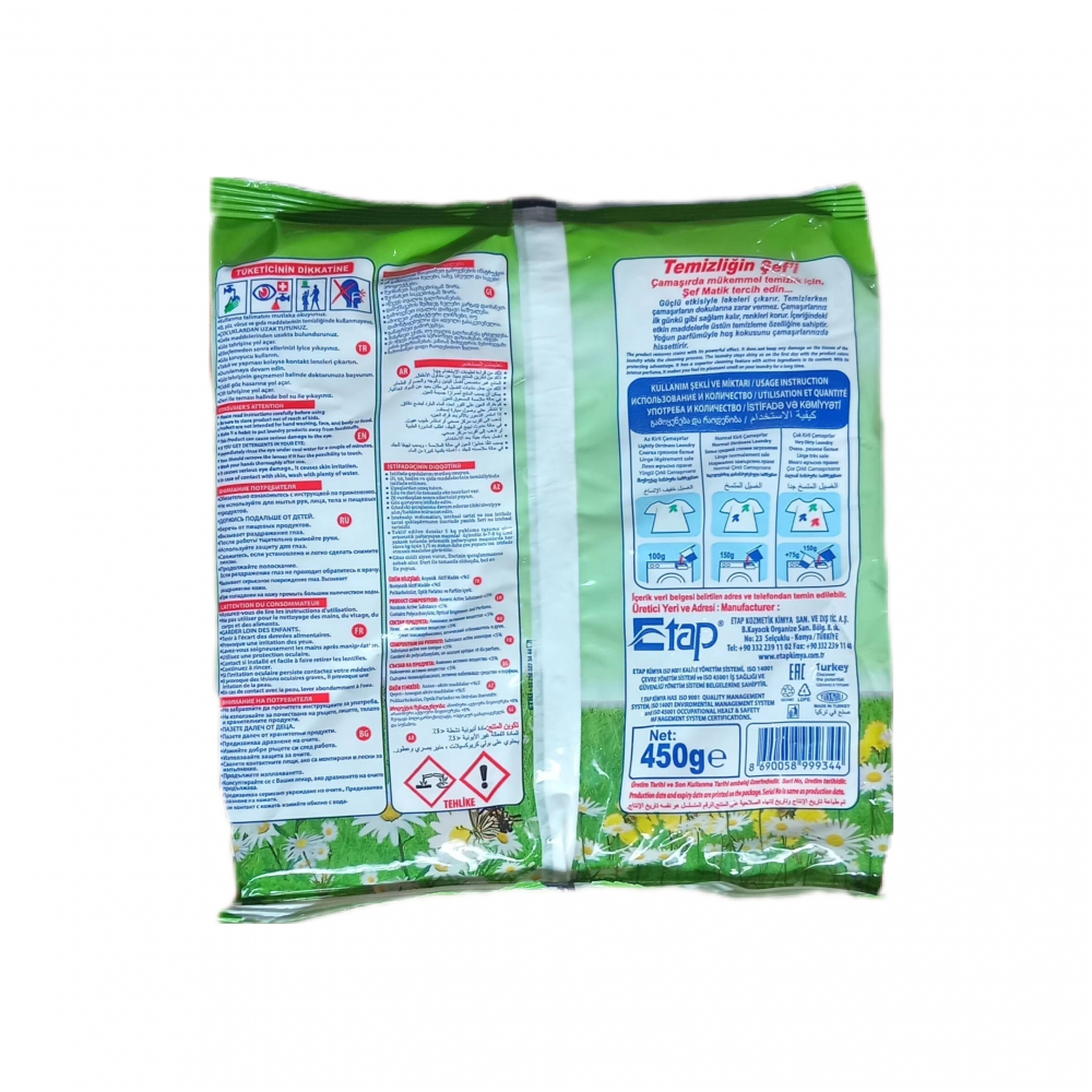 Detergente en polvo universal Sef (450 g / 15.87 oz) - Miniatura 3