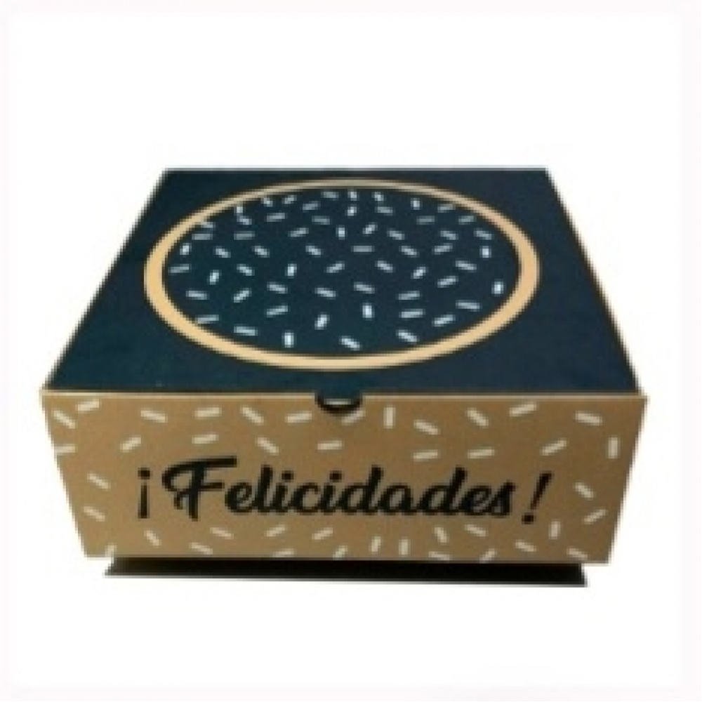 Cake de chocolate con nata color azul (10 personas) - Miniatura 3