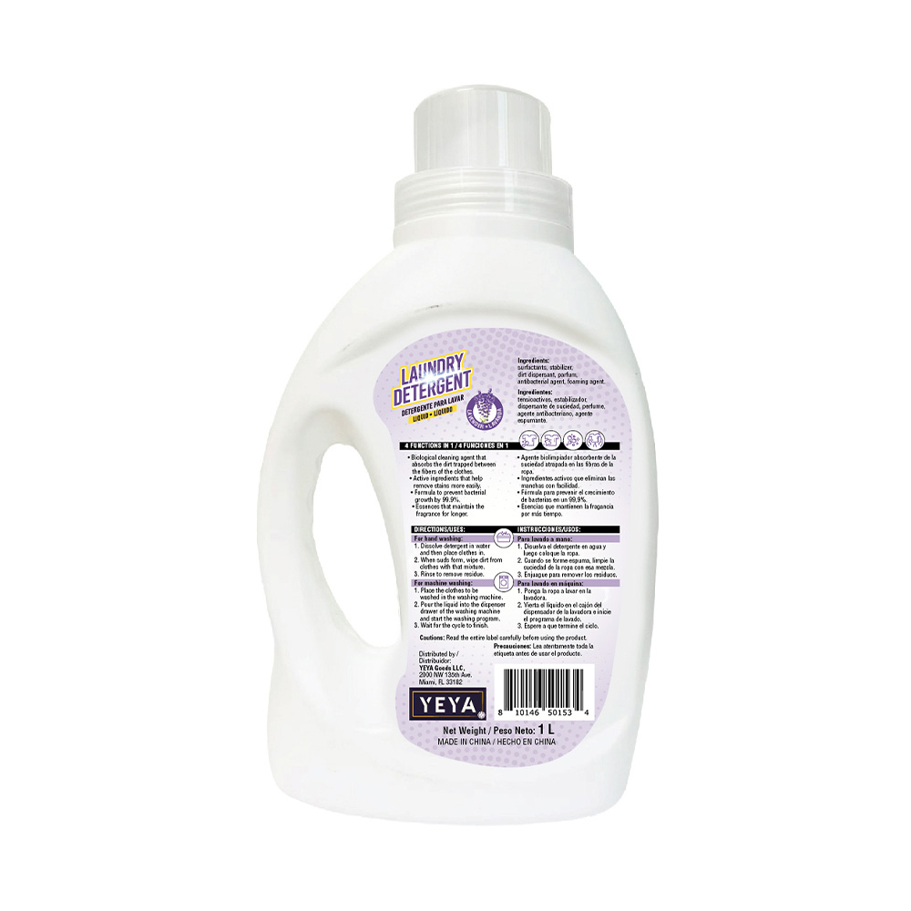 Detergente líquido para ropa con aroma a Lavanda YEYA (1 L) - Miniatura 2