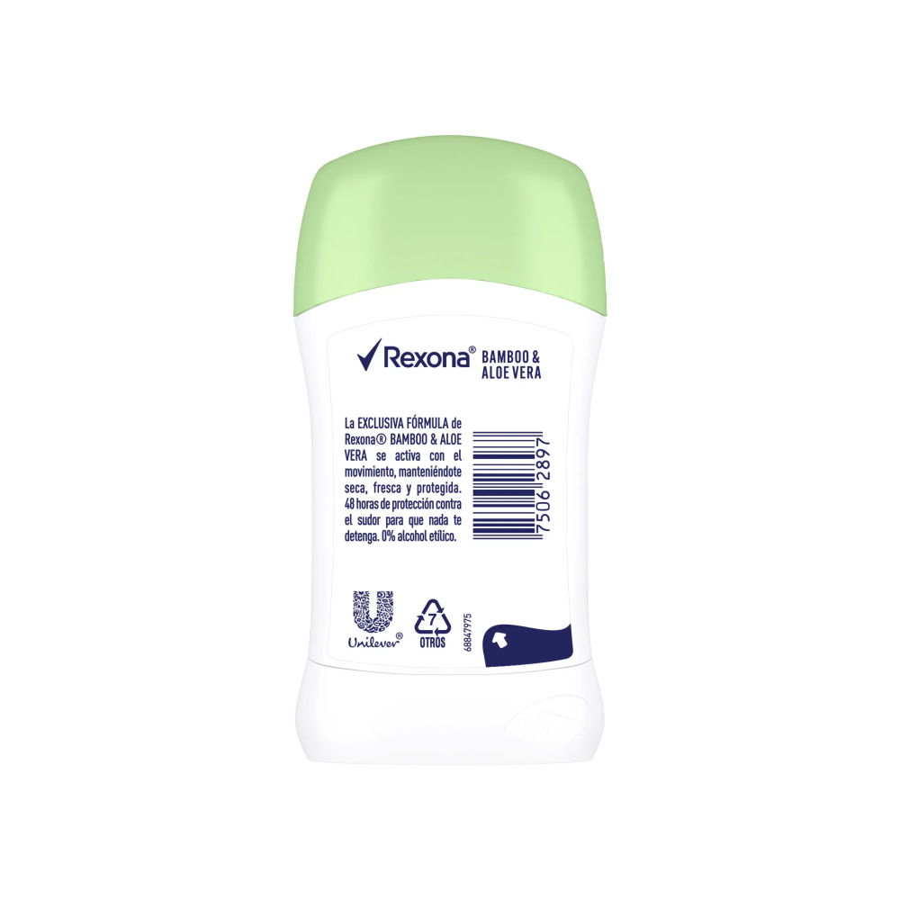 Desodorante antitranspirante en barra bambú y aloe vera Rexona (45 g / 1.58 oz) - Miniatura 4