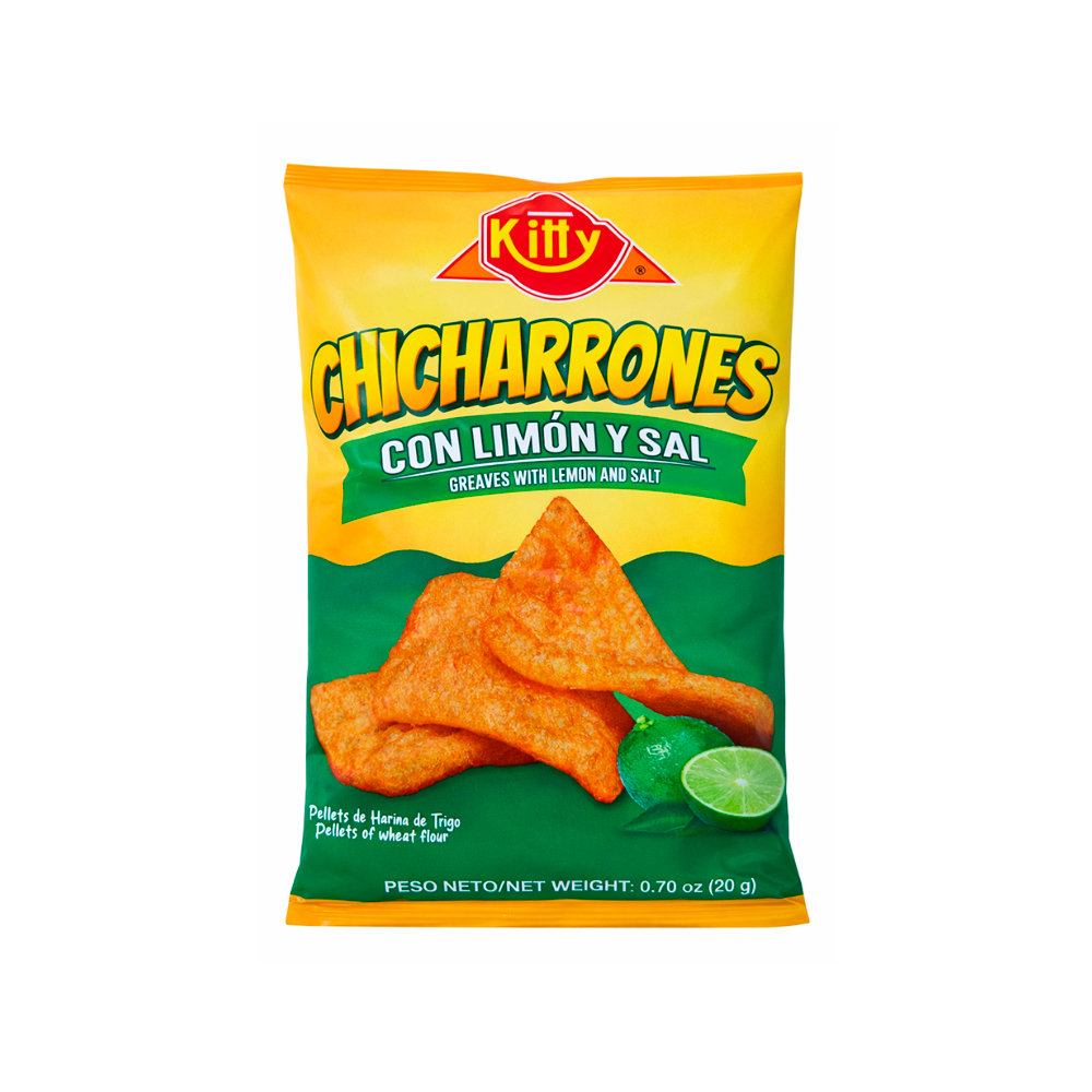 Chicharrones con limón y sal Kitty (20 g) - Imagen 1