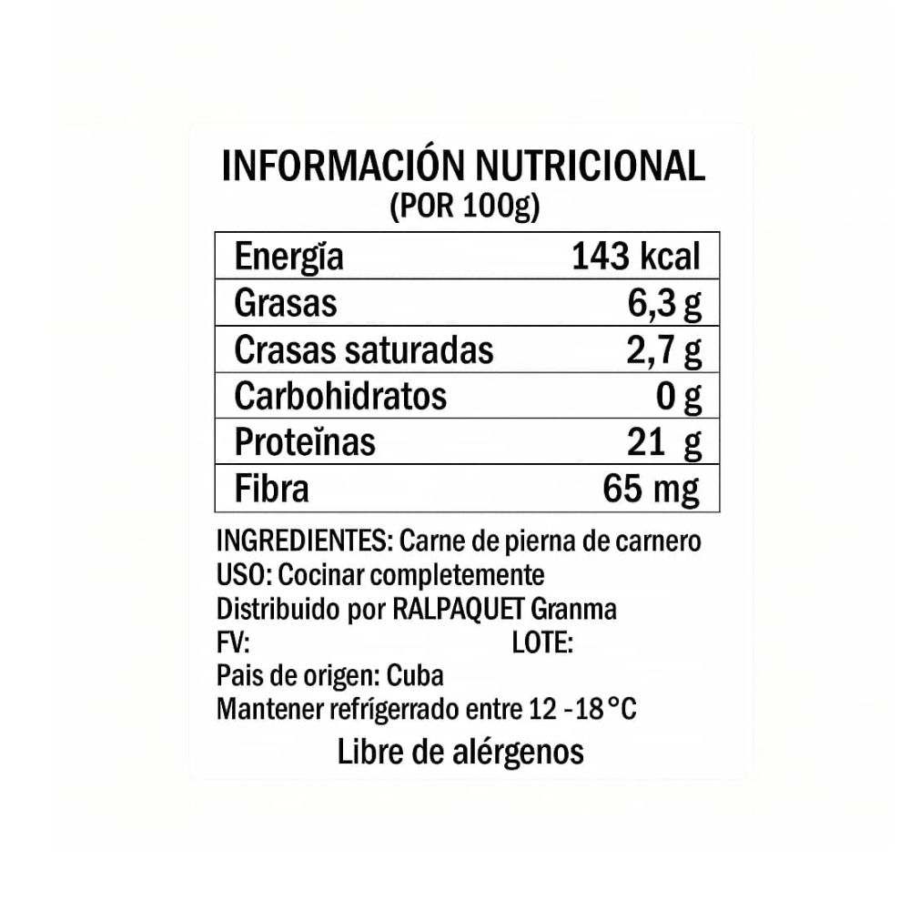 Pierna de carnero Ralpaquet (1.5 kg / 3.3 lb) - Miniatura 2