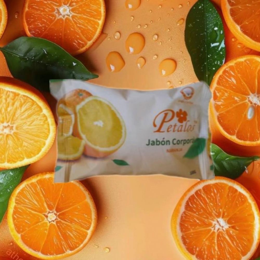 Jabón de tocador de naranja Pétalos (100 g / 3.53 oz) - Miniatura 4