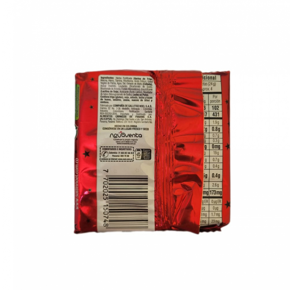 Galletas saladas tradicional Saltín Noel (6 x 102 g / 3.6 oz) - Miniatura 2