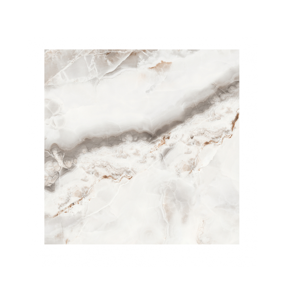 Caja de losas de porcelana pulida nebula white 600 mm x 600 mm (4 U) - Miniatura 2