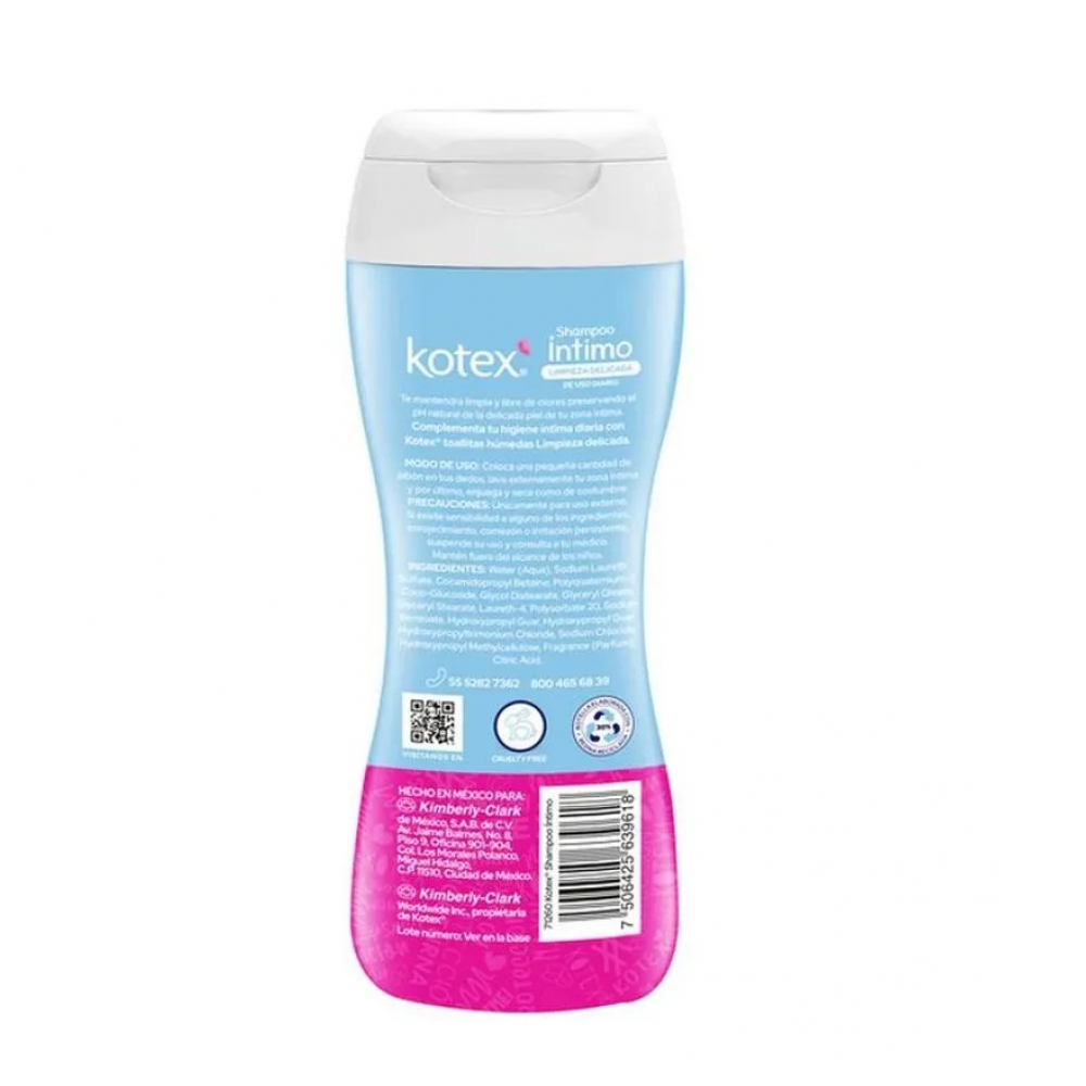 Champú íntimo limpieza delicada Kotex (180 ml) - Miniatura 3