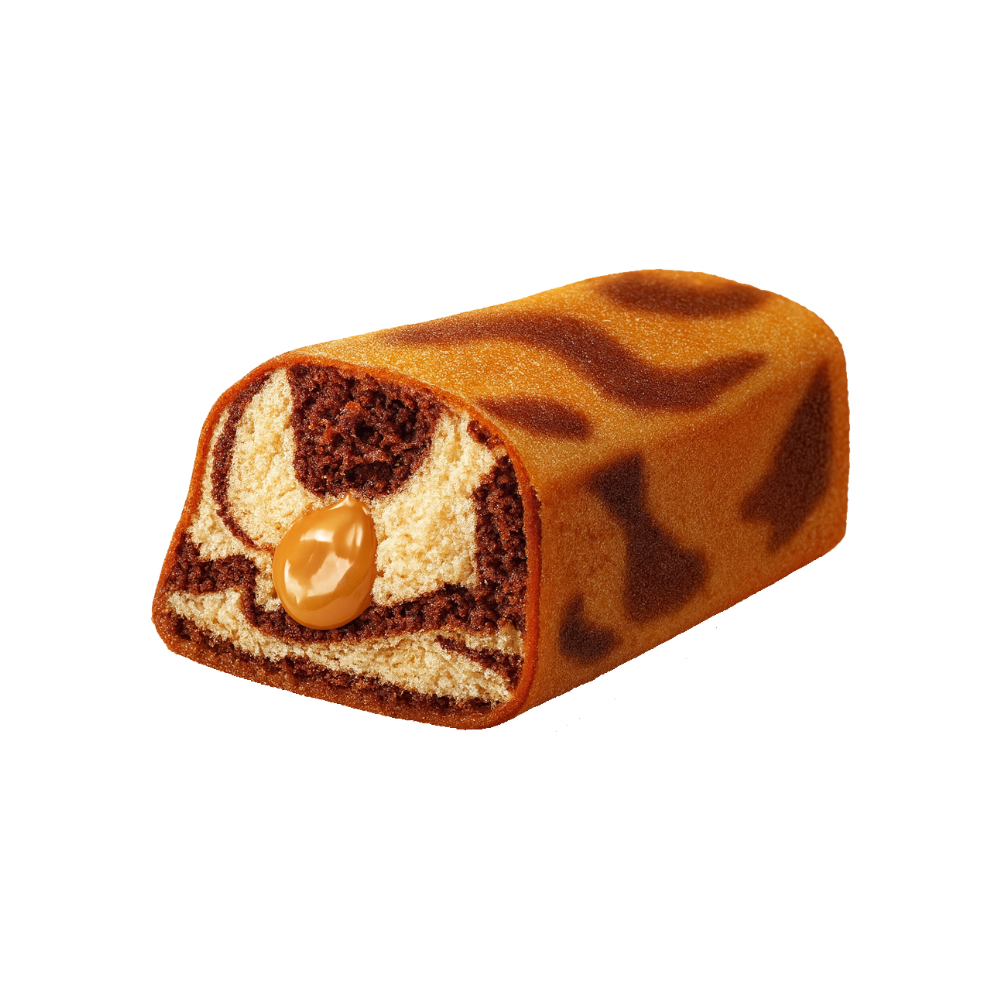 Pastel marmoleado con relleno de caramelo Efruz (40 g / 1.41 oz) - Miniatura 3