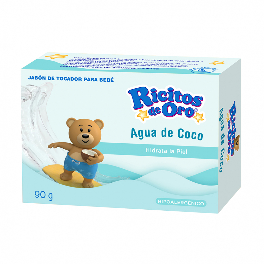 Jabón de tocador para bebé agua de coco Ricitos de Oro (90 g / 3.17 oz) - Miniatura 2