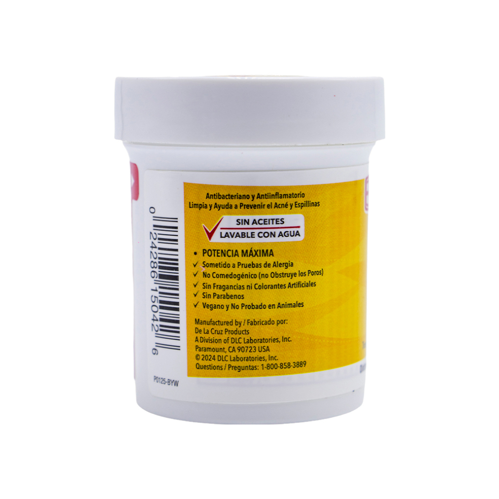 Pomada para tratamiento de la acné azufre al 10% De la Cruz (73.7 g / 2.6 oz) - Miniatura 2