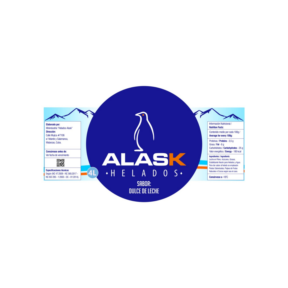 Helado de dulce de leche Alask (4 L) - Miniatura 2