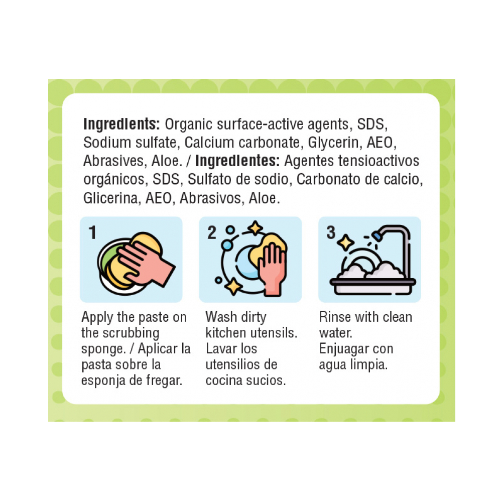 Lavavajillas en pasta - limón y aloe vera - YEYA (400 g / 14.10 oz) - Miniatura 3